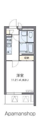 クレイノＹＡＭＡＳＨＩＴＡ[1K/22.61m2]の間取図