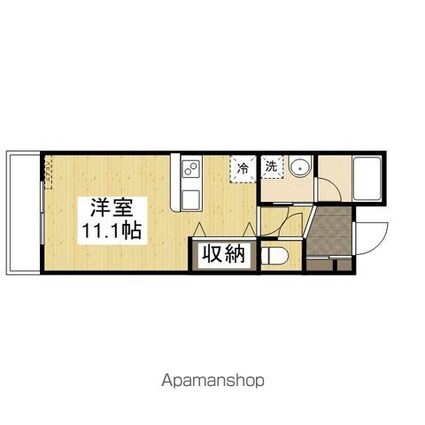 サンパレス東古松[1R/29.6m2]の間取図