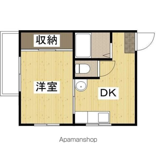 第一ラックビル[1DK/25m2]の間取図