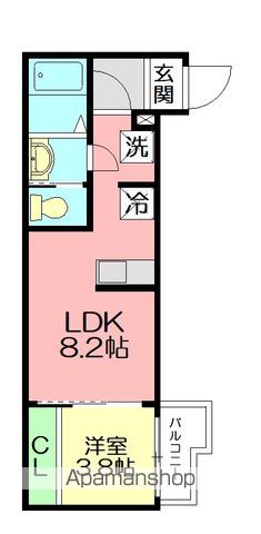 ベルフルール本厚木の間取り写真