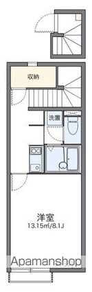 レオネクストオレガノ[1K/28.02m2]の間取図