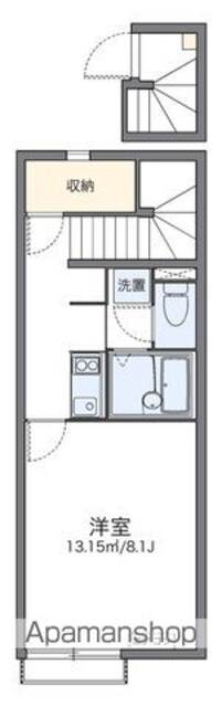 レオネクストオレガノ[1K/28.02m2]の間取図