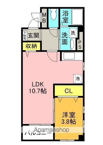 ライジングサンの間取り写真