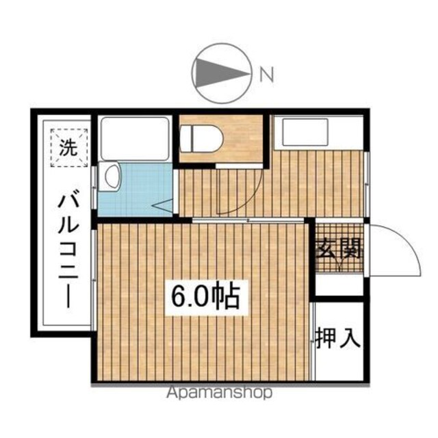 緑ハイツ[1K/20m2]の間取図