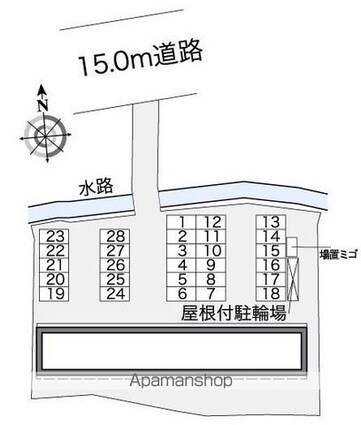 レオパレス大塚[1K/28.02m2]の配置図