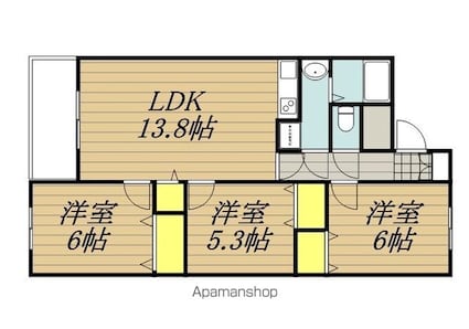 マンション麻績[3LDK/68.09m2]の間取図