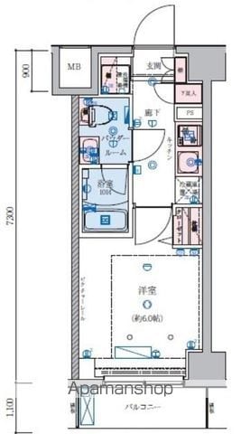 リヴシティ横濱石川町の間取り写真