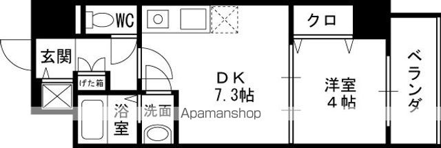 ONE ROOF FLAT TENJINBASHIの間取り写真