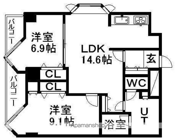 宮ヶ丘レジデンス神宮前の間取り写真