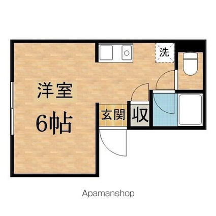 マンションＫＡＮＮＡ[1R/24.16m2]の間取図