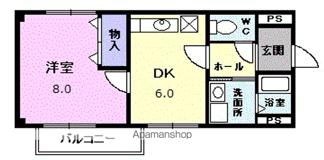 アルファルームYKの間取り写真