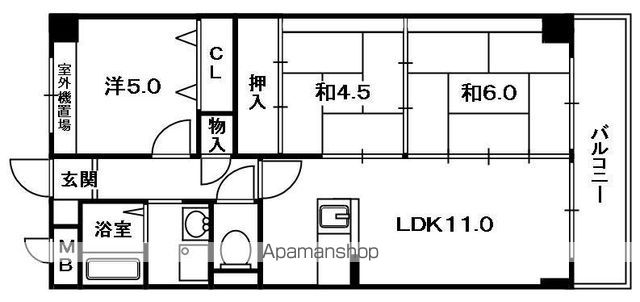 枚方パークハイツの間取り写真
