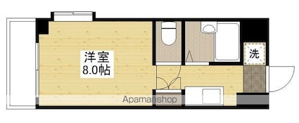 広島県広島市安佐南区大町東１丁目[1R/19.98m2]の間取図