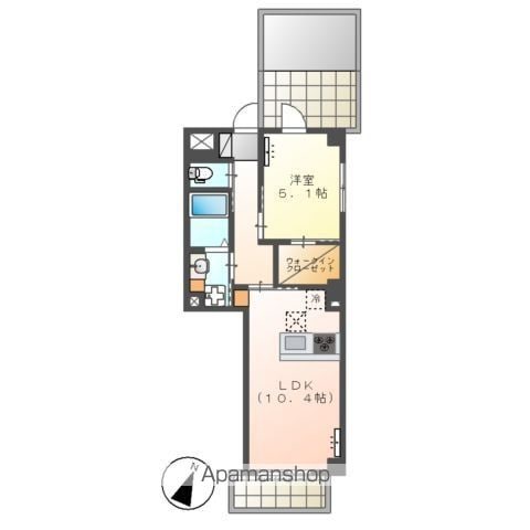 ヌヴェルセゾン 101 ｜ 千葉県千葉市中央区新田町12-12（賃貸マンション1LDK・1階・40.91㎡） その2