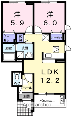 クレメントの間取り写真