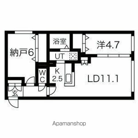 アルファスクエア琴似1条の間取り写真