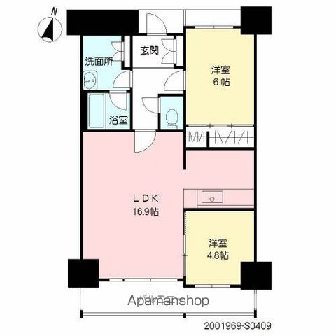 プライムメゾン　セントラルパークの間取り