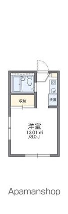 レオパレスサイトウ[1K/17.39m2]の間取図