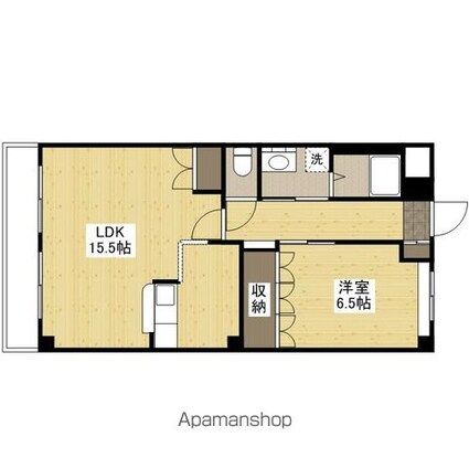 コーポラス北山[1LDK/51.3m2]の間取図