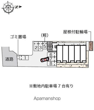クレイノレジデンス木下[1K/27.8m2]の配置図