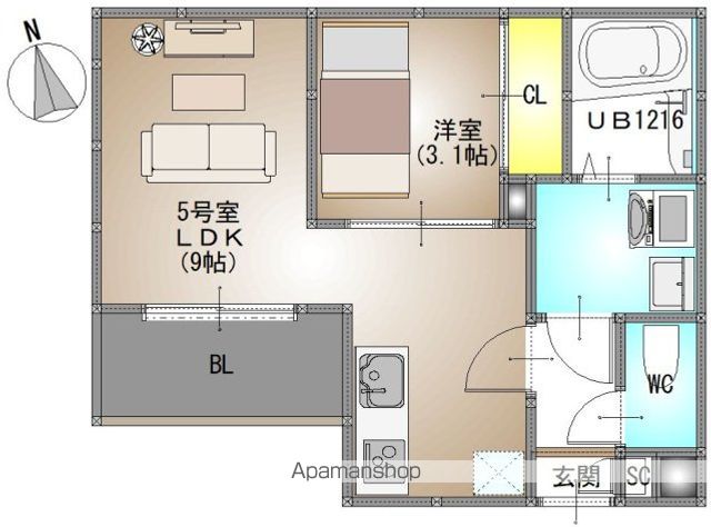 REGALEST 富田3の間取り写真