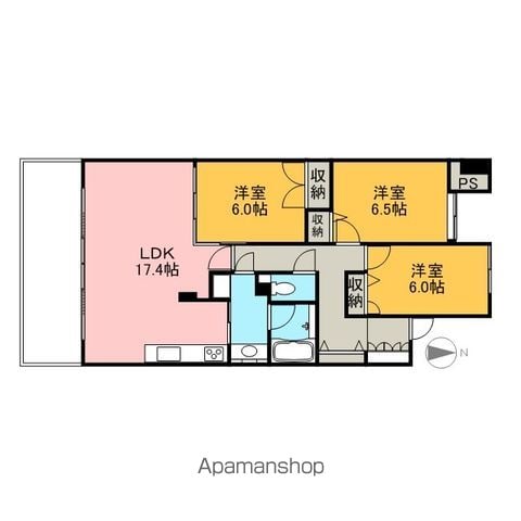 ライオンズマンション岐阜シティ第２の間取り