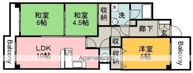 ライオンズマンション牛田東の間取り写真