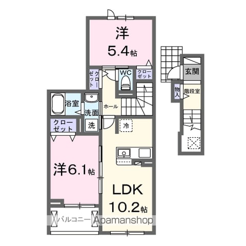 【グランスピカの間取り】