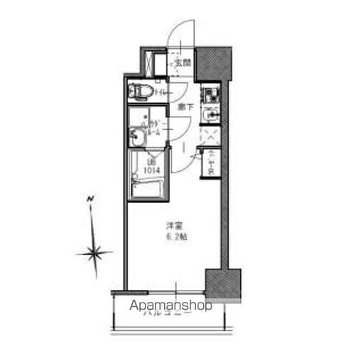 SーRESIDENCE南堀江の間取り写真