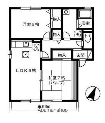 クレセント中島の間取り写真