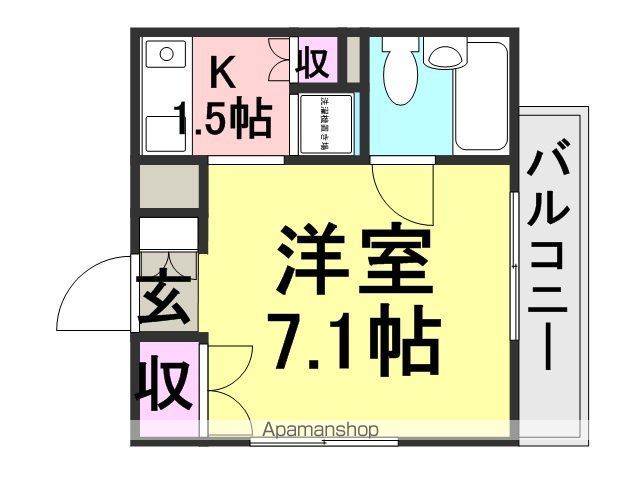 ゼンマンションの間取り写真