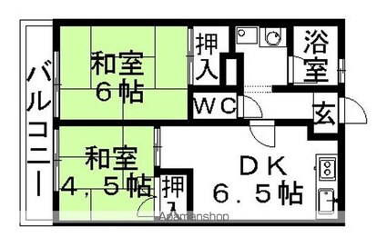 ＦＢ恵方マンション[2DK/39m2]の間取図