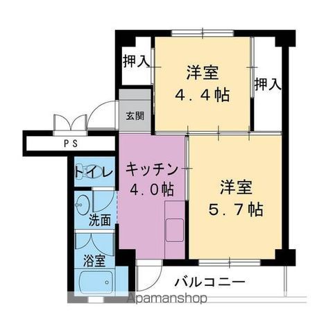 ビレッジハウス小島4号棟の間取り写真