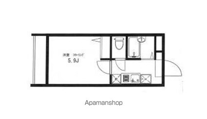 エタニティ[1K/18.45m2]の間取図