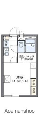 レオパレスアンジェヴィラージュ[1K/23.18m2]の間取図