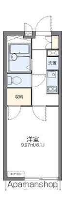 レオパレスＫＥＮ　Ⅰ[1K/19.87m2]の間取図