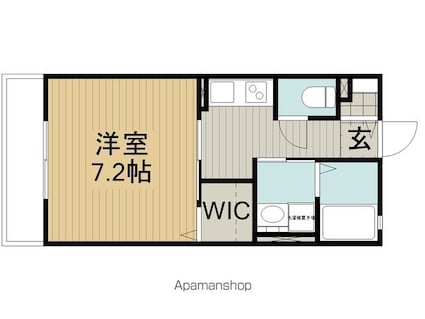 レトア本町西[1K/27.7m2]の間取図