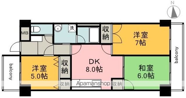 ユアコート土橋の間取り写真