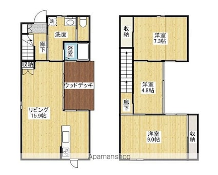 和歌山県和歌山市塩屋５丁目[3LDK/83.28m2]の間取図