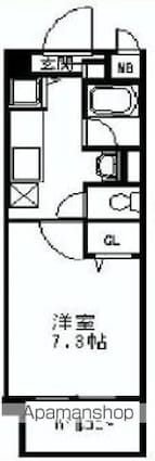 ヴェルドミール荻窪[1K/24.94m2]の間取図