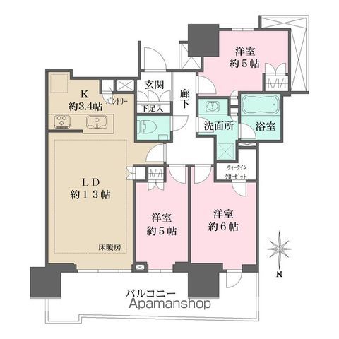 幕張ベイパークライズゲートタワーの間取り