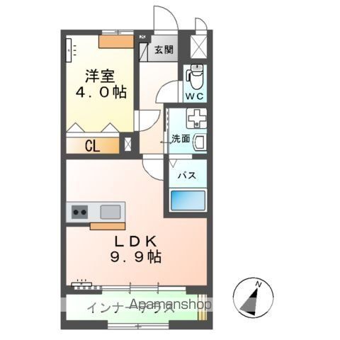 【鹿嶋市大字佐田のアパートの間取り】