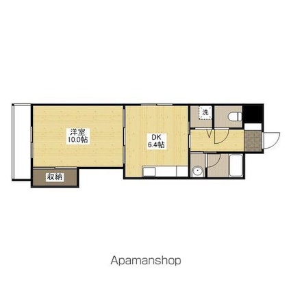 ＰＬＡＣＥ十日市[1DK/41.5m2]の間取図