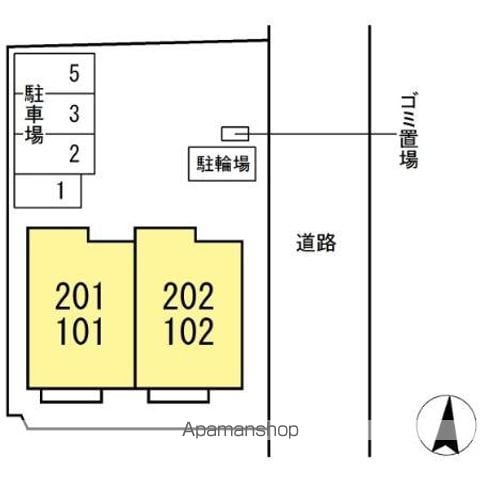 ソレイルＫＺ 102 ｜ 千葉県松戸市八ケ崎６丁目52-5（賃貸アパート2LDK・1階・51.07㎡） その14