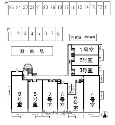 コーポレート東小金井[2LDK/65.67m2]の共用部3