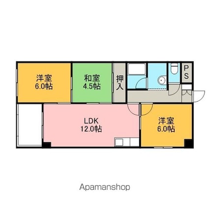 メゾン丸恵[3LDK/62.95m2]の間取図