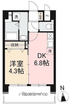 ファレーリア[1DK/30.36m2]の間取図