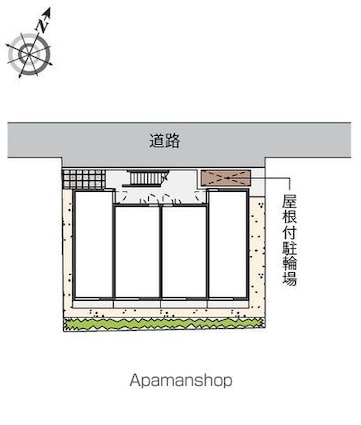 レオパレスカーサ　エルマナーダ[1K/20.16m2]の配置図