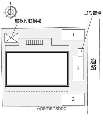 レオパレス東長田[1K/19.87m2]の配置図