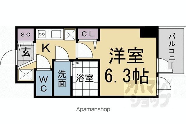 ファステート京都東寺フェイブの間取り写真